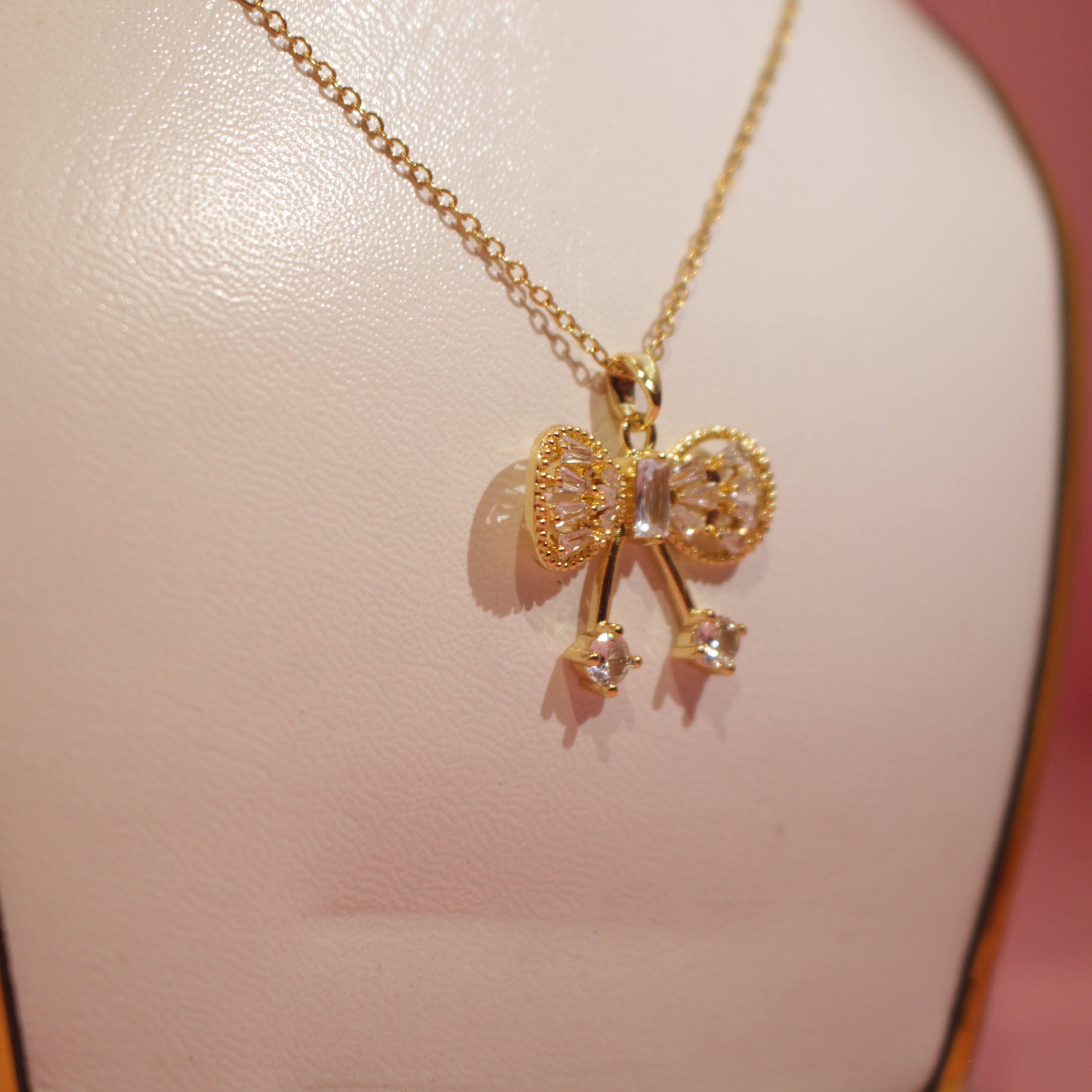 Crystal Tie Pendant Necklace Polished Power by Mishrah