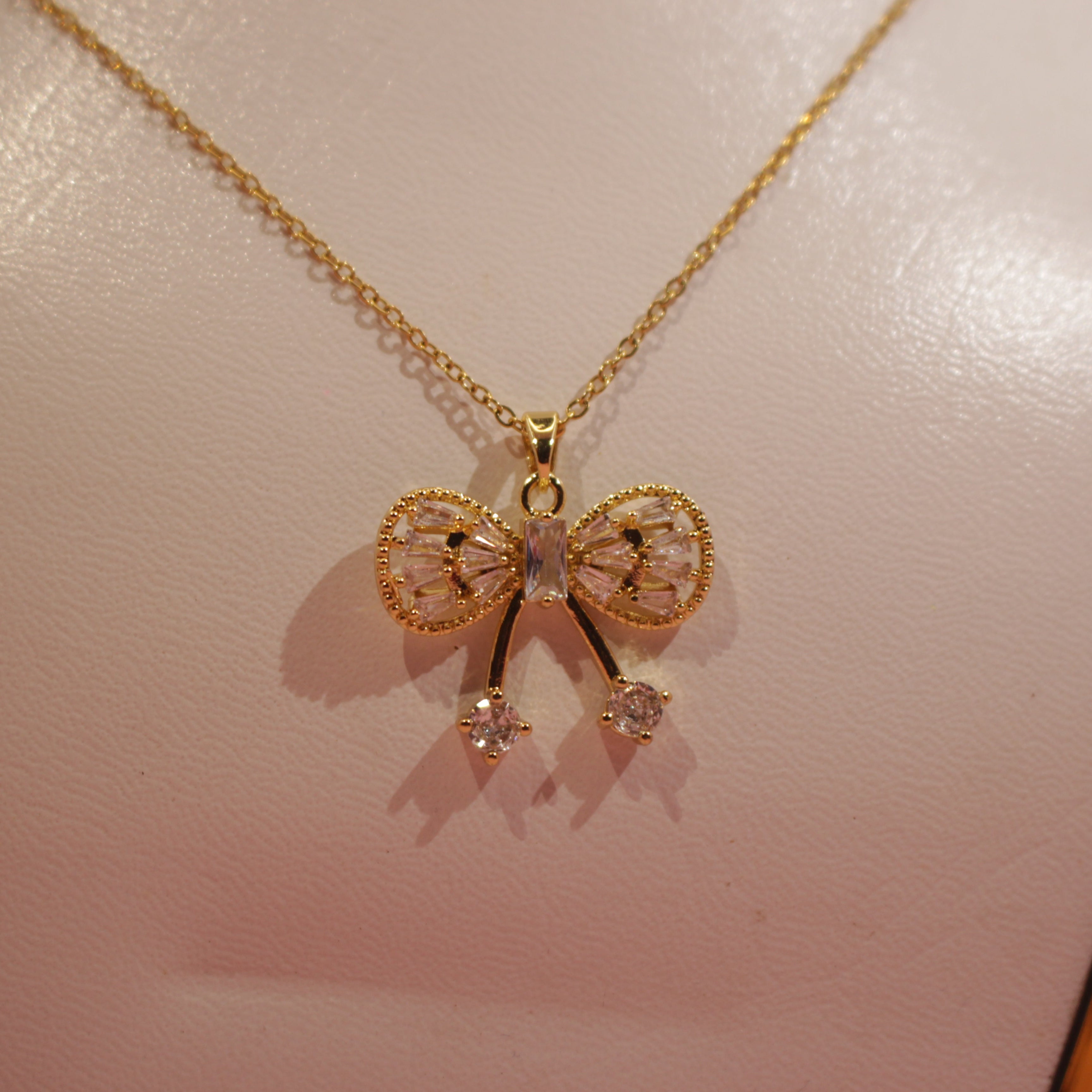 Crystal Tie Pendant Necklace Polished Power by Mishrah