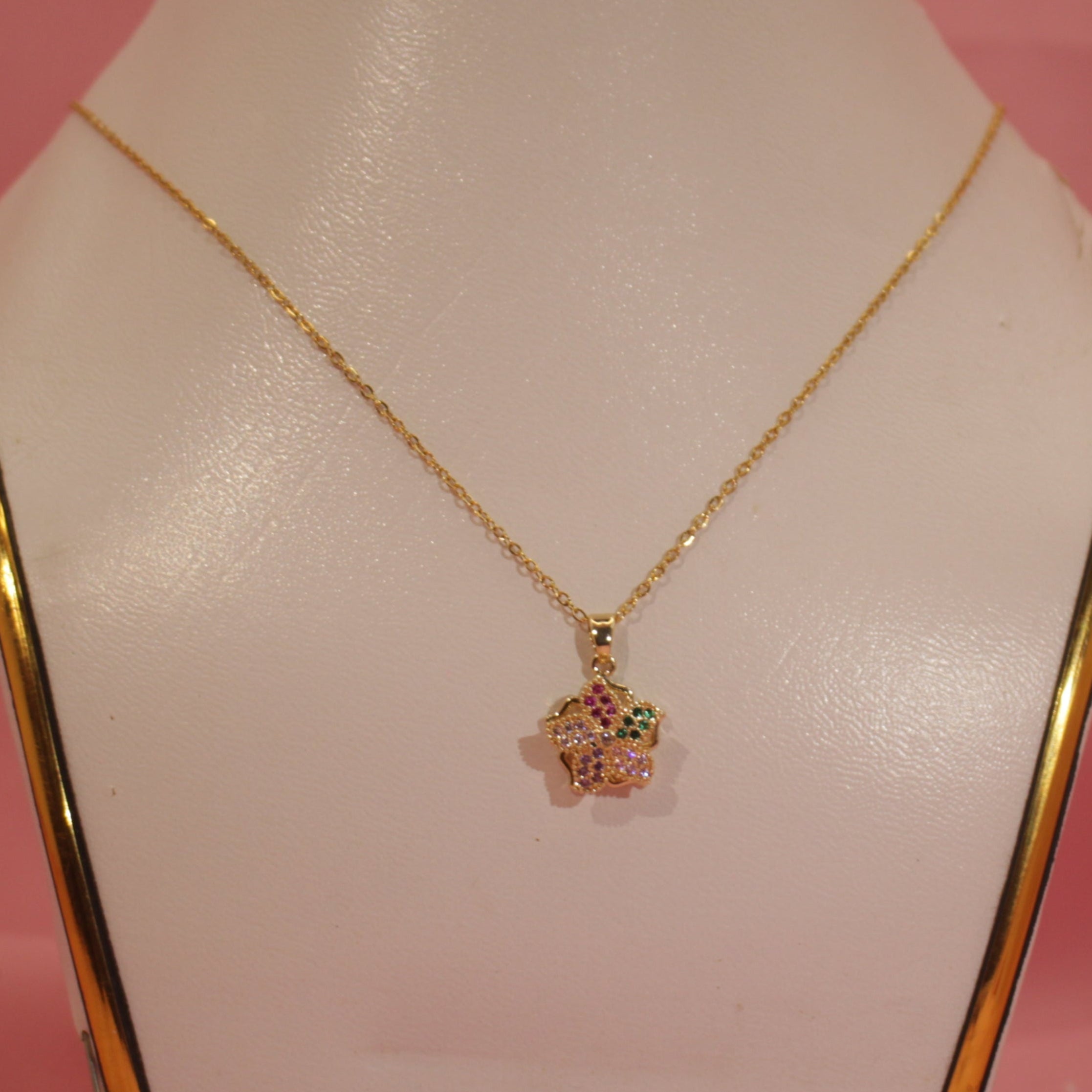 Treasure Bloom Necklace Gold-Plated Charm Pendant