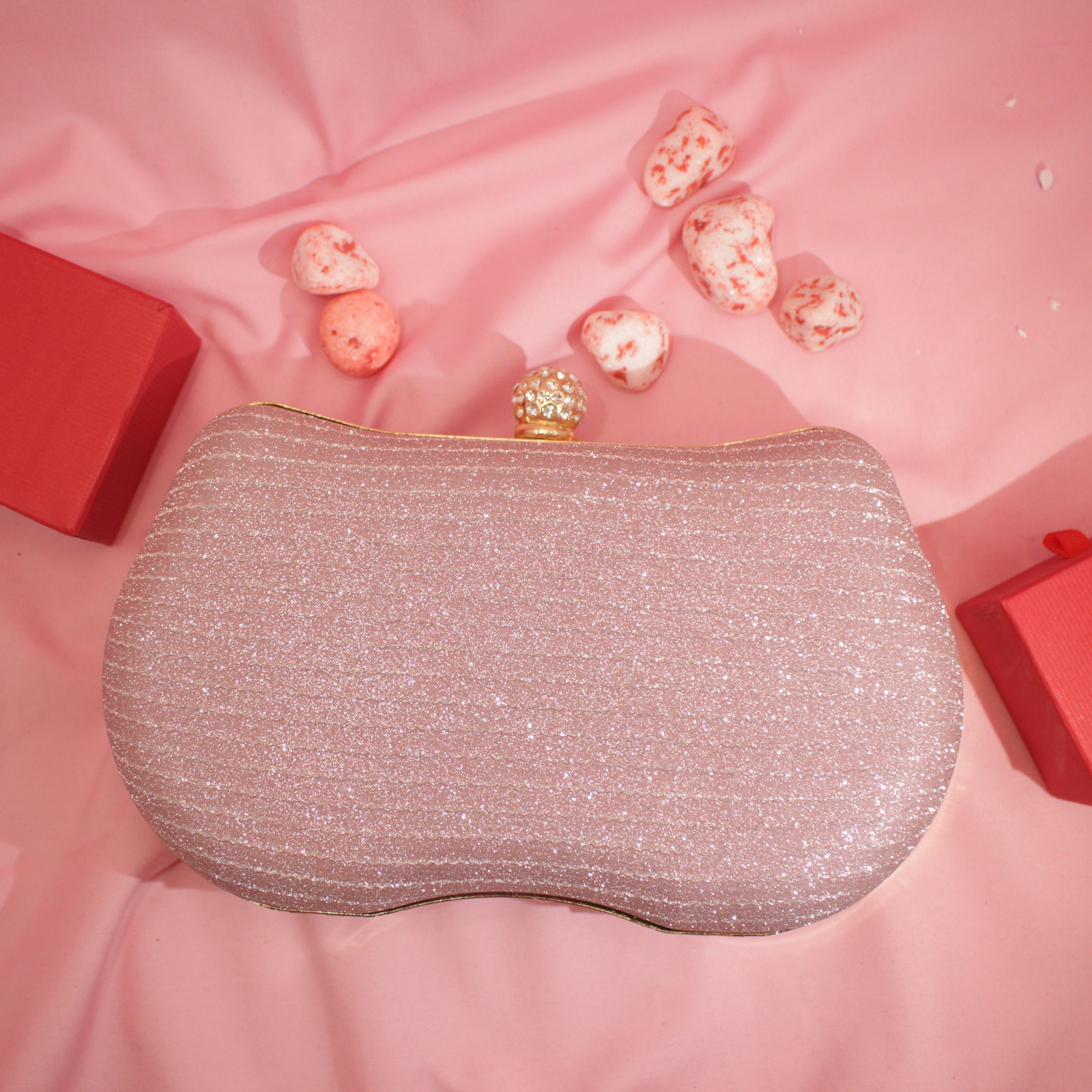 Elegance Glitter Clutch Luxury Evening Statement Bag