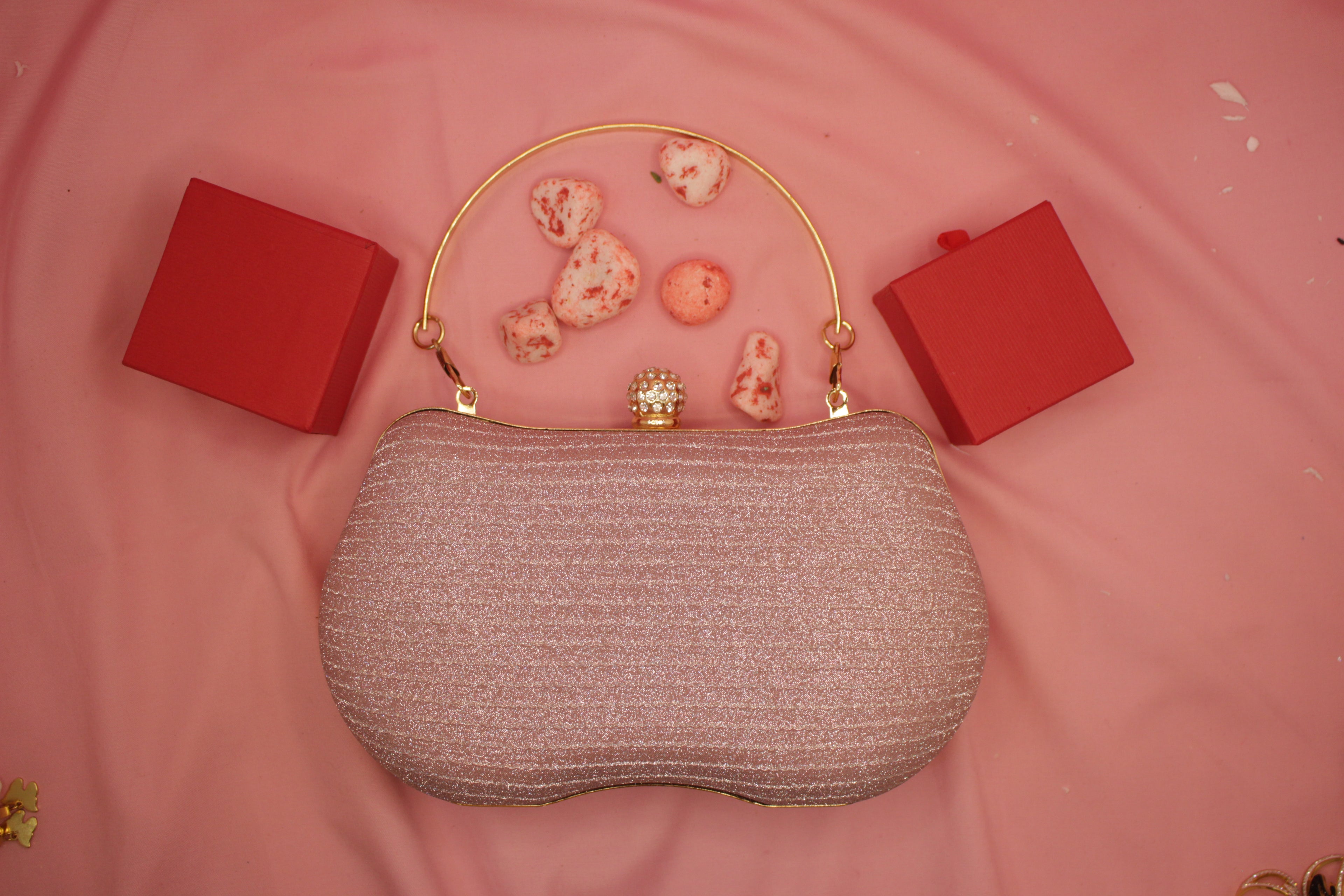 Elegance Glitter Clutch Luxury Evening Statement Bag