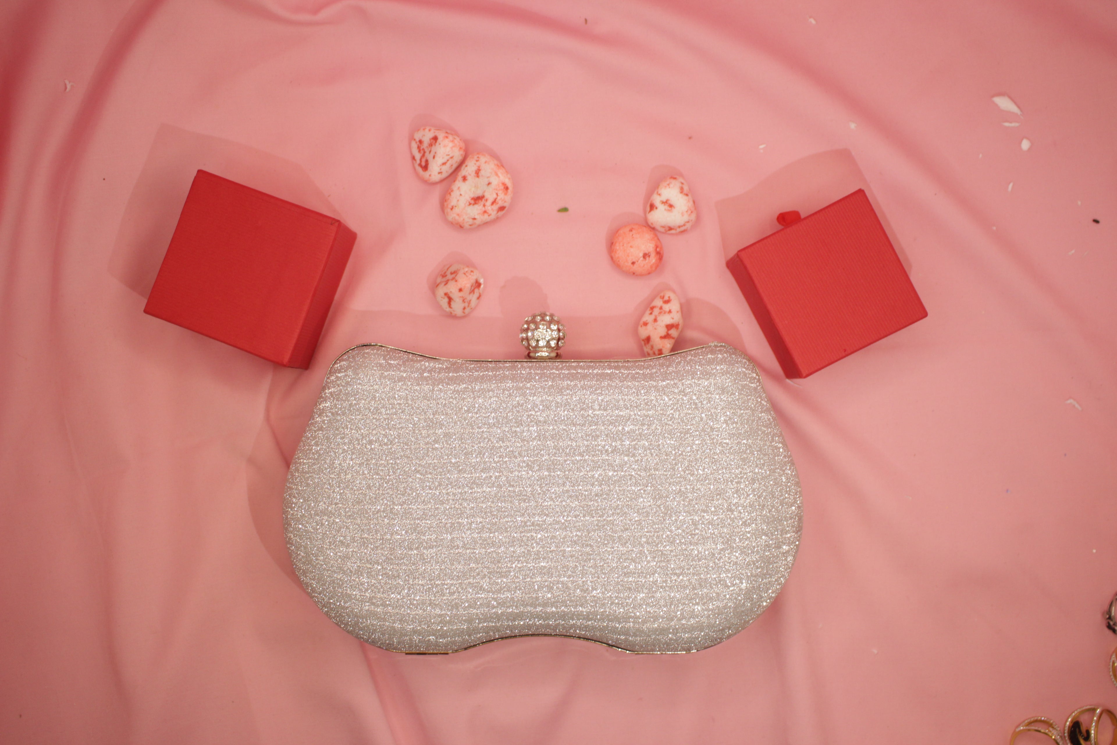 Elegance Glitter Clutch Luxury Evening Statement Bag