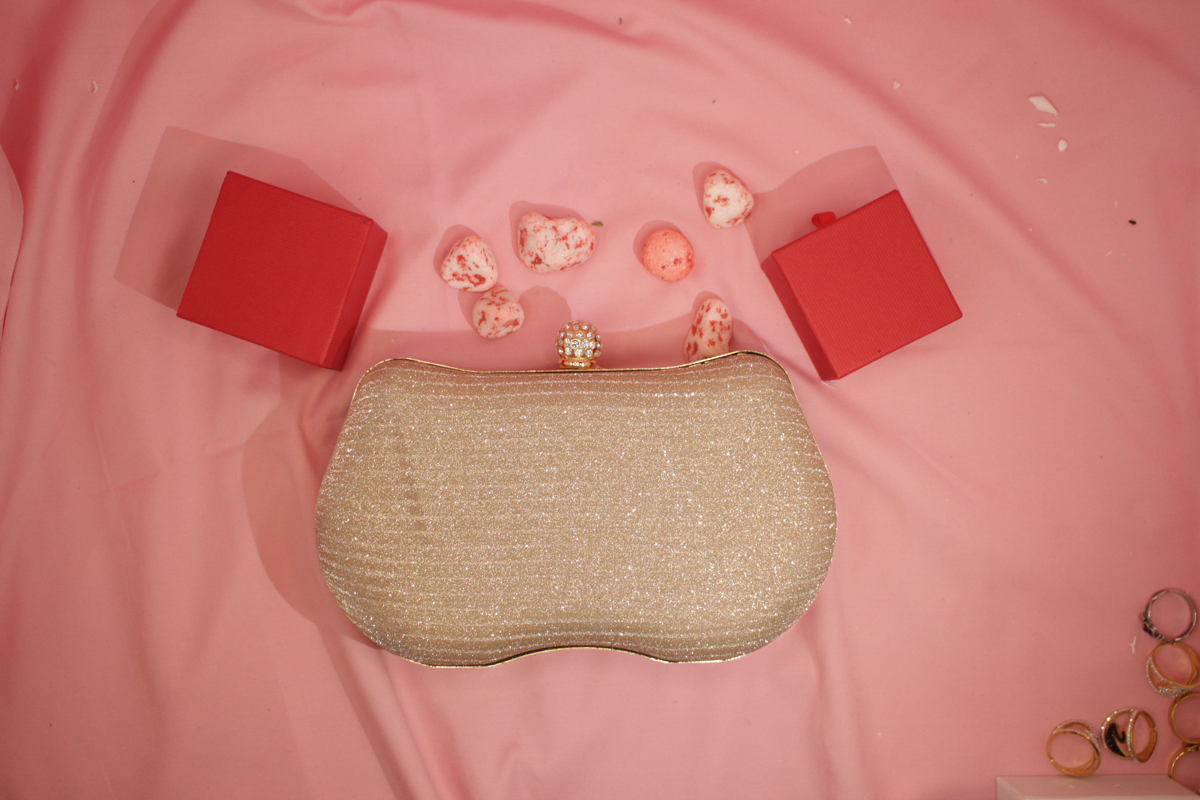 Elegance Glitter Clutch Luxury Evening Statement Bag