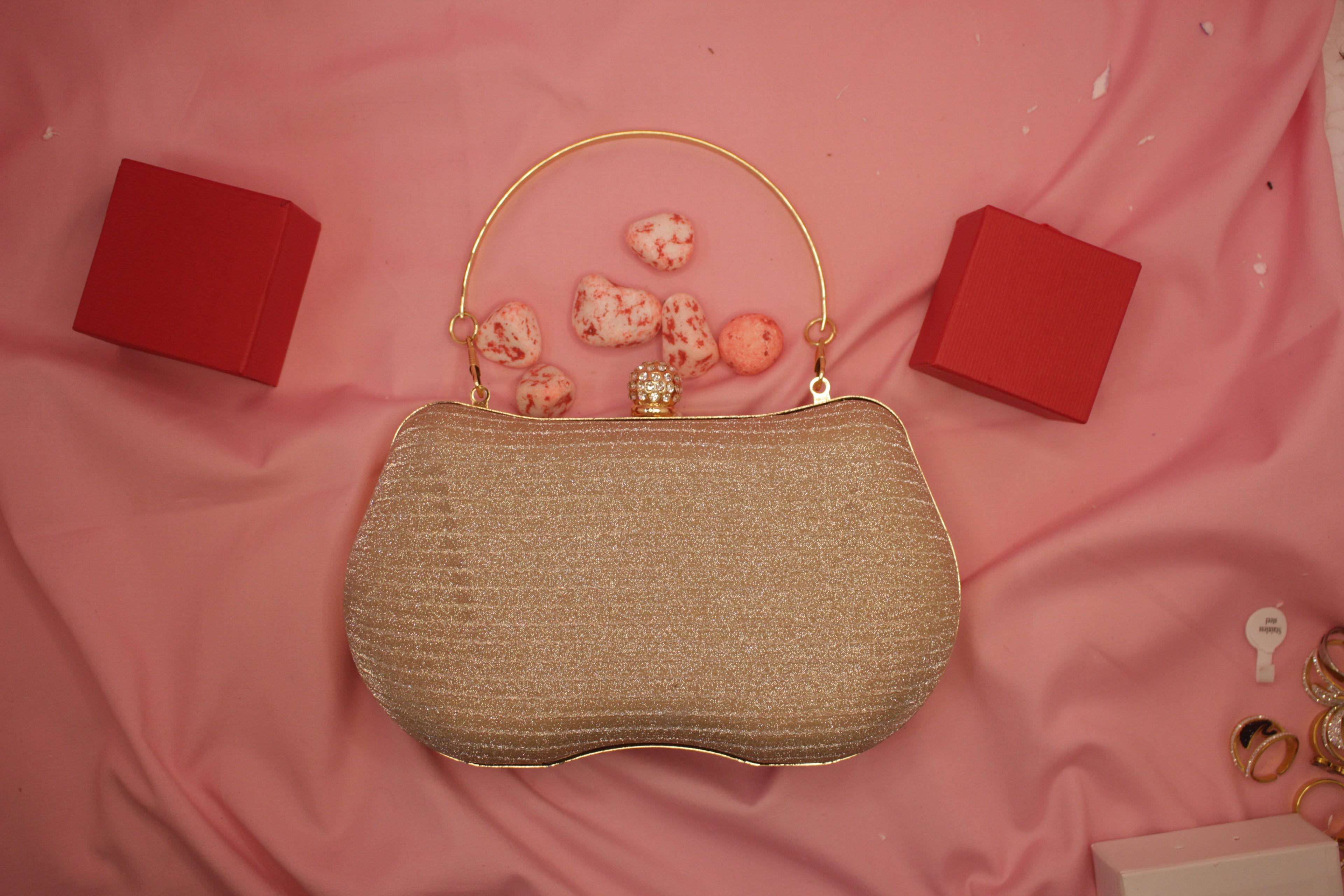 Elegance Glitter Clutch Luxury Evening Statement Bag